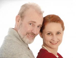 Mark Vivian and Olga Źmijewska - the pair behind the fantasy author Olena Nikitin. 